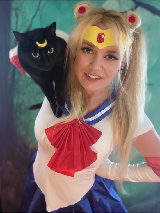 Dresses & Skirts - Sailor Moon Costume Dress Gloves Tiara Anime Cosplay Halloween